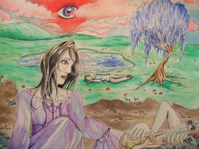 Amethyst Eyes, the fantasy epic that never was. What evil being is living inside that sword, and why does that woman have such a flat head???!!!