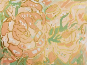 Acrylic Abstracted Roses