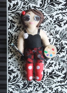 I'm jealous of my little feltling's outfit.