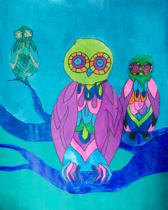 Anne Marie, Ink and Acrylic With Glamor Dust