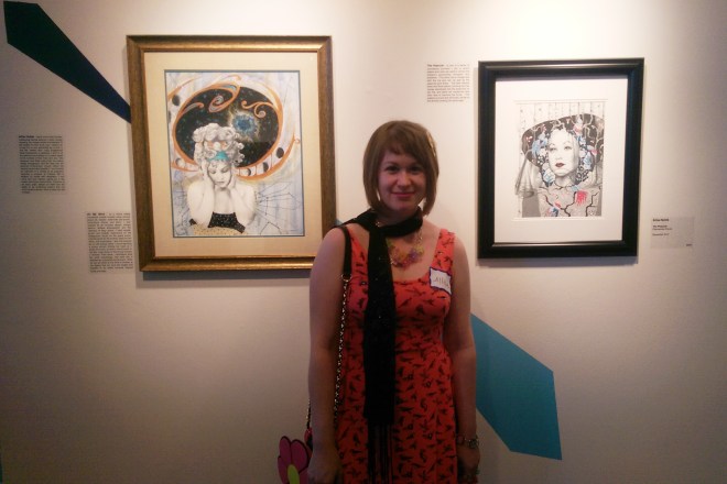 Standing like a proud parent next to my creations :).