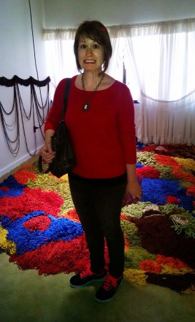 This yarn room reminded me of one of those nightmares wear something about your surroundings is not quite right, but you can't seem to figure it out...