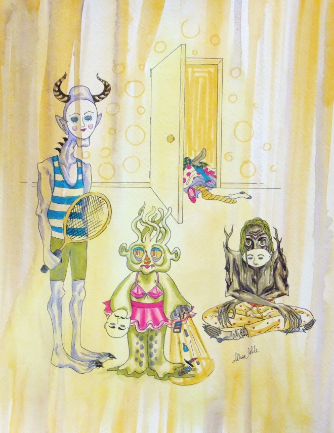 Have you ever wondered what monsters dress up as for Halloween? :)